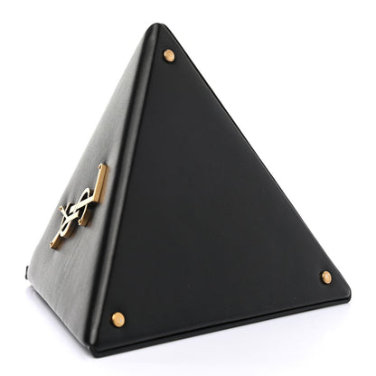Saint Laurent Lambskin Pyramid Clutch Black 4 of 9