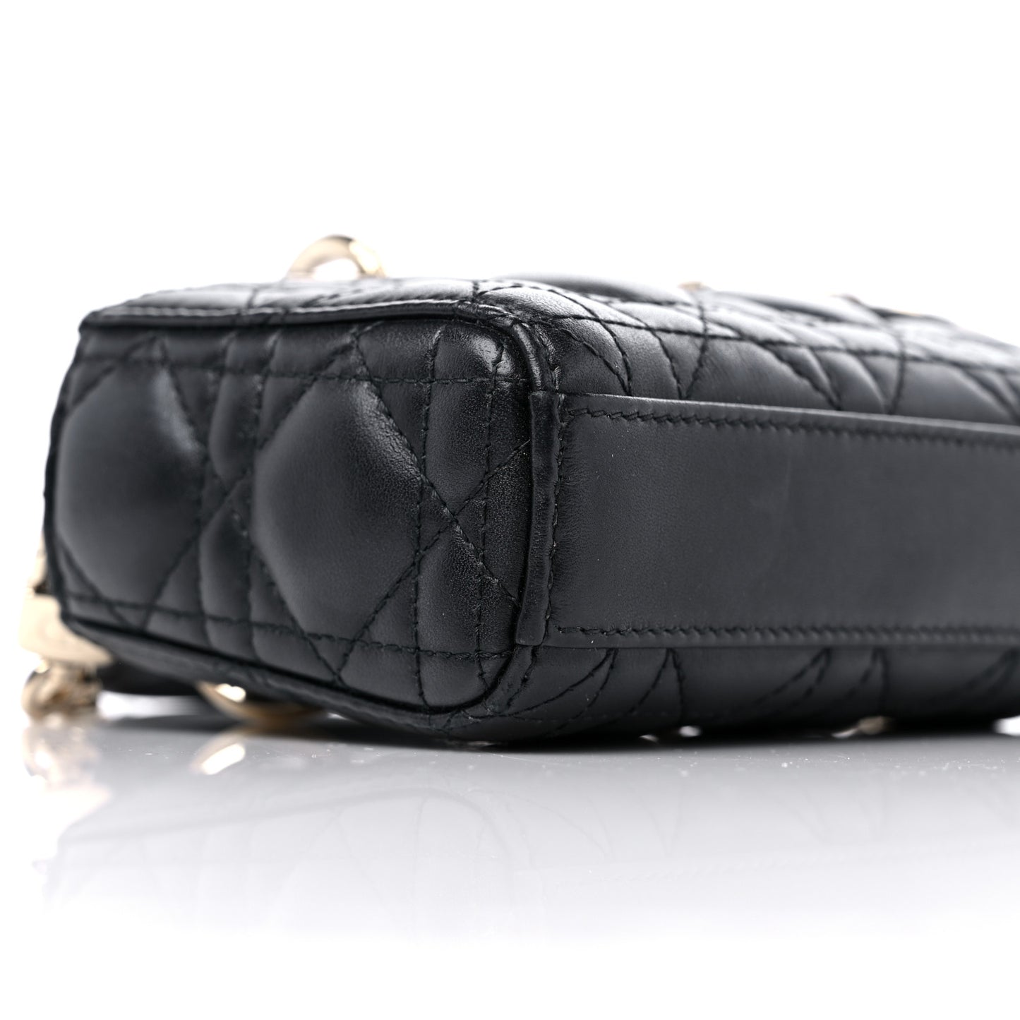 Lambskin Cannage Micro Lady D-Joy Black