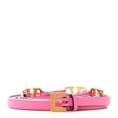 Valentino Garavani Calfskin VLogo Wrap 10mm Belt 85 34 Feminine Pink 1 of 5