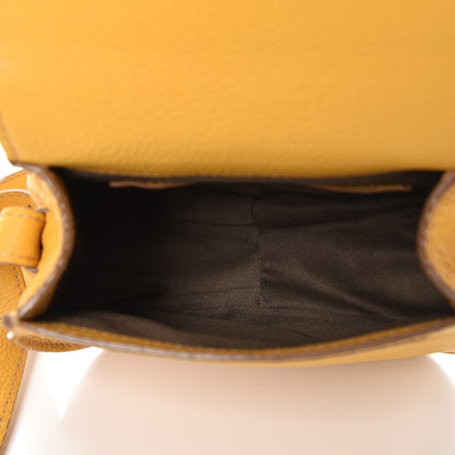 Chloe Calfskin Mini Marcie Round Crossbody Bag Curry Yellow 5 of 7
