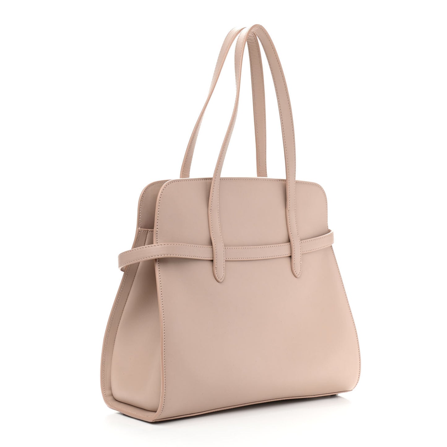 Calfskin Belt Shoulder Bag Sable