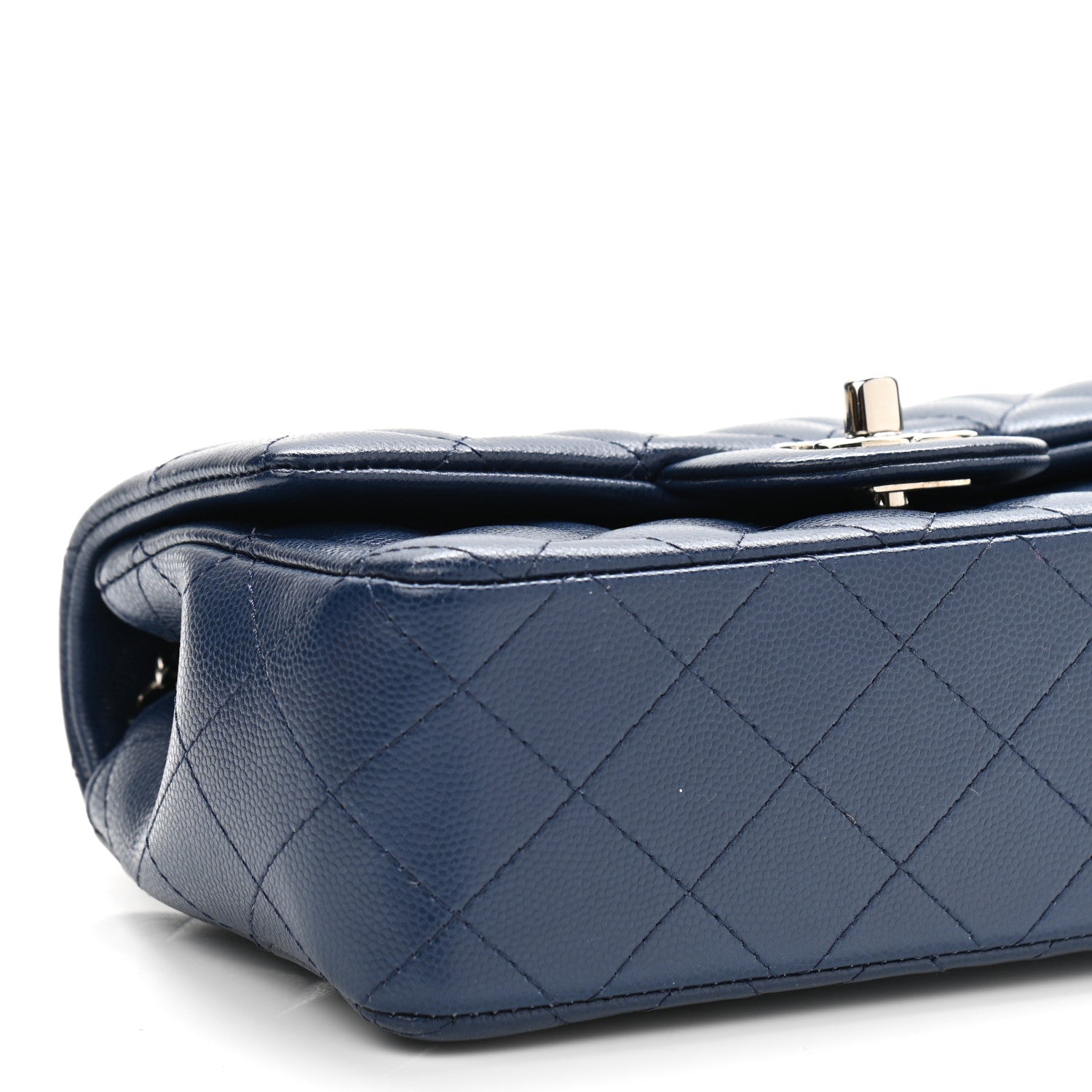 Chanel Caviar Quilted Mini Rectangular Flap Navy 9 of 11
