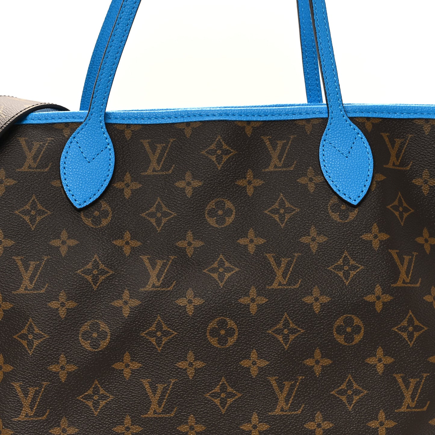 Monogram Inside Out Neverfull Bandouliere MM Gaston Blue