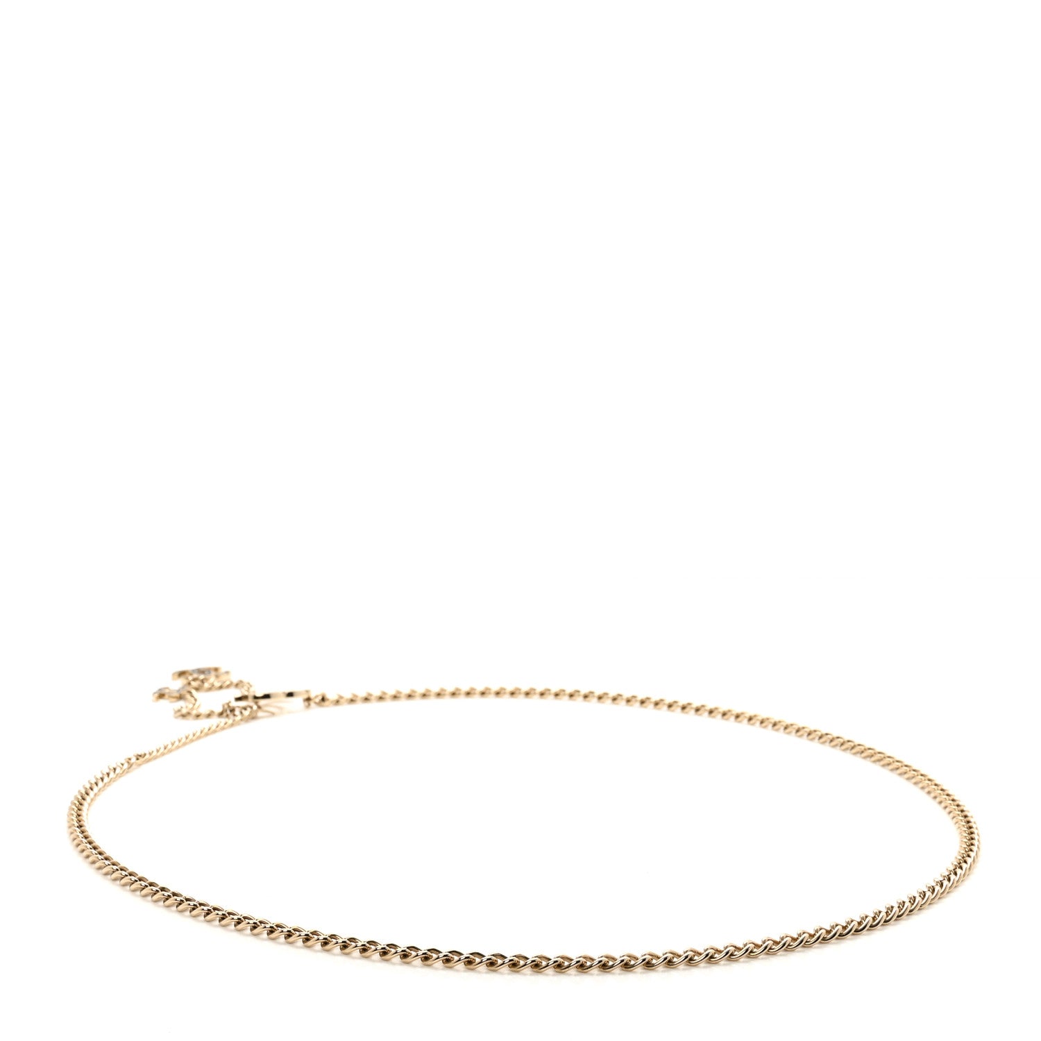 Chanel Enamel CC Chain Logo Belt Silver Black 2 of 4