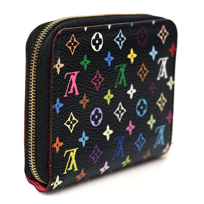 Louis Vuitton Monogram Multicolor Zippy Coin Purse Black Grenade 3 of 7