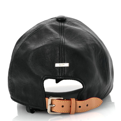 Louis Vuitton Lambskin LV Staples Baseball Cap 59 Black 6 of 10