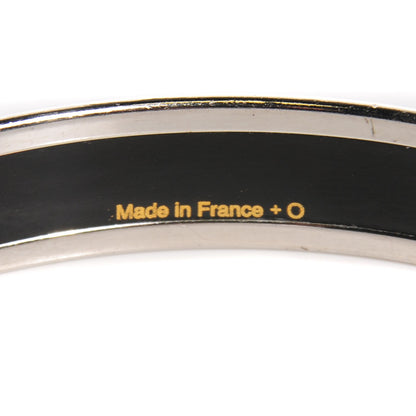 Hermes Enamel Printed Caleche Narrow Bracelet 70 Black 4 of 4
