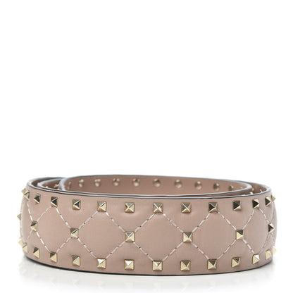 Valentino Garavani Lambskin Rockstud Spike Shoulder Strap Poudre 2 of 5