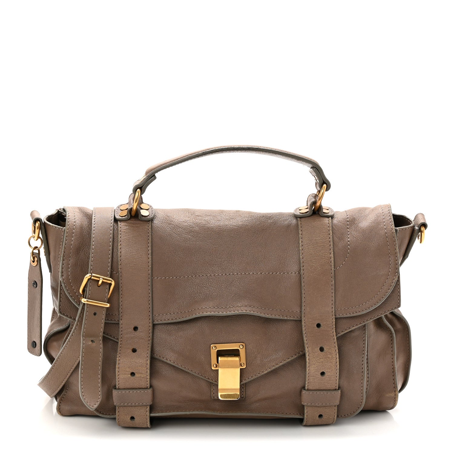 Proenza Schouler Lambskin PS1 Medium Satchel Smoke 1 of 11