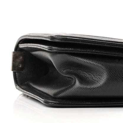 Chanel Caviar Quilted Medium Boy Flap Black 9 of 12