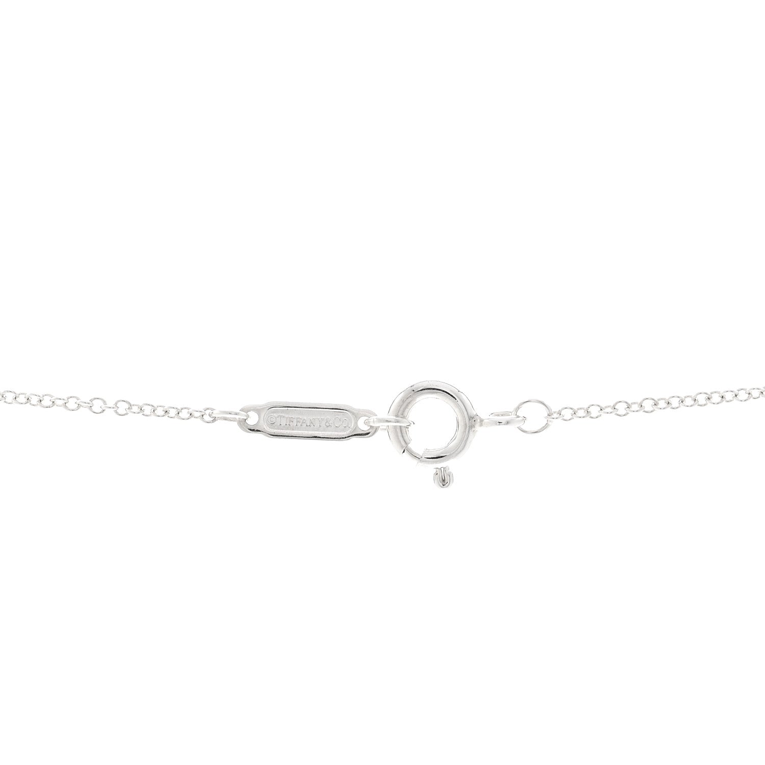 Tiffany Sterling Silver 1837 Interlocking Circles Pendant Necklace 4 of 4