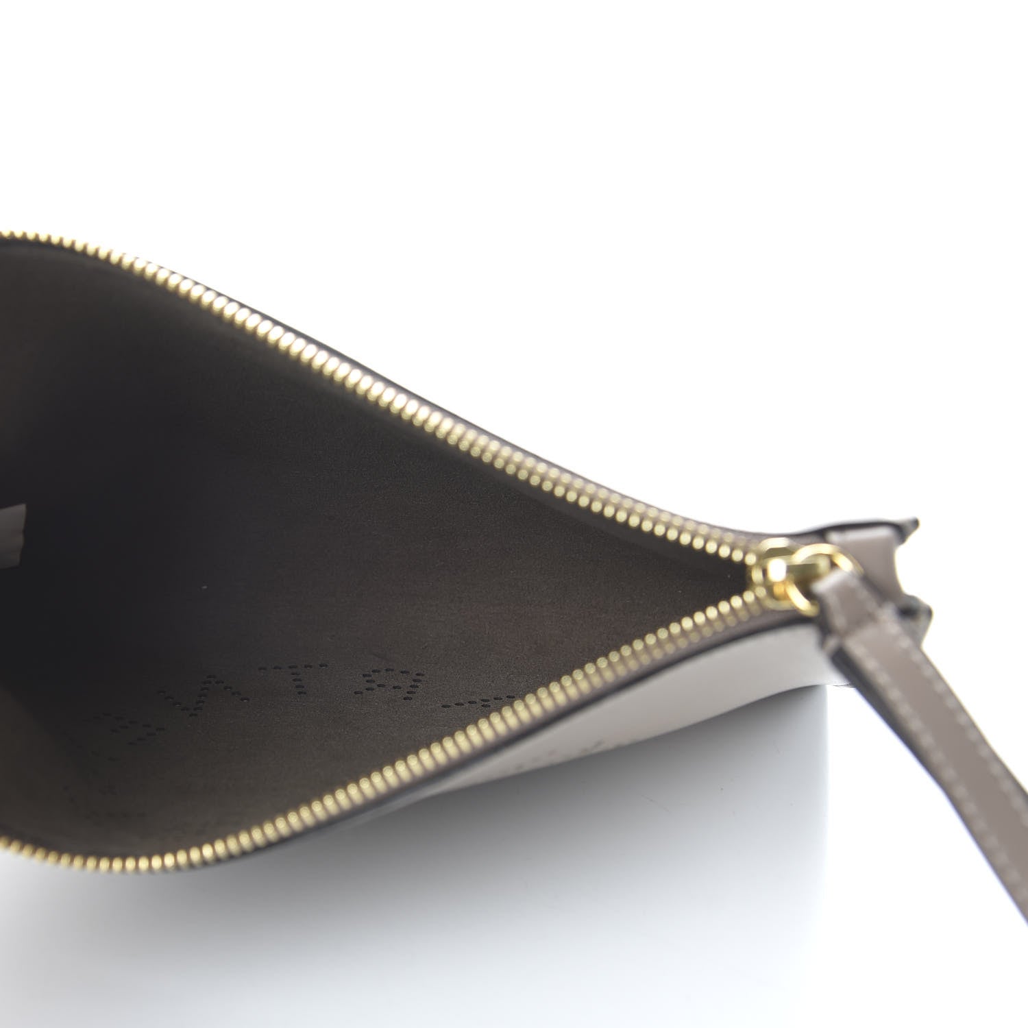 Stella McCartney Alter Nappa Perforated Logo Pouch Beige 5 of 11