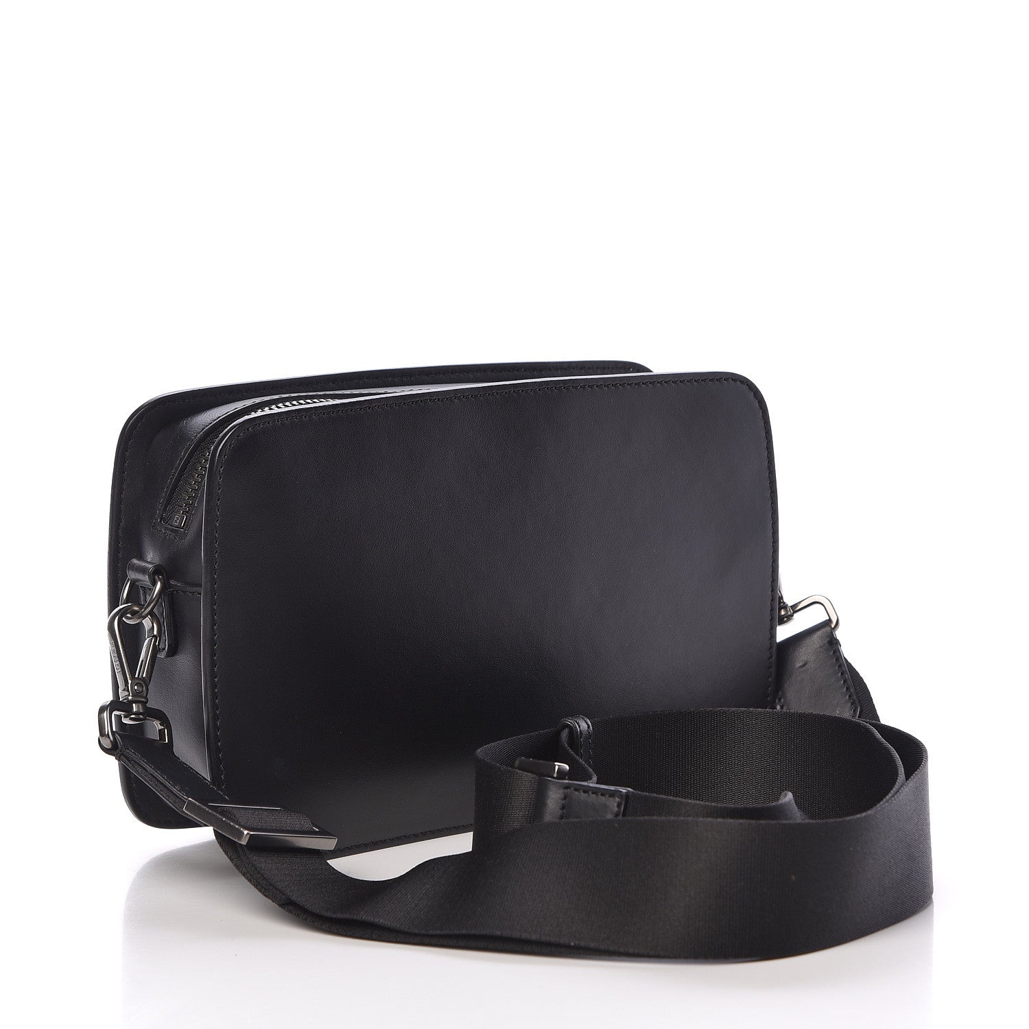 Fendi Vitello Century Grace FF Embossed Shoulder Clutch Black 3 of 11