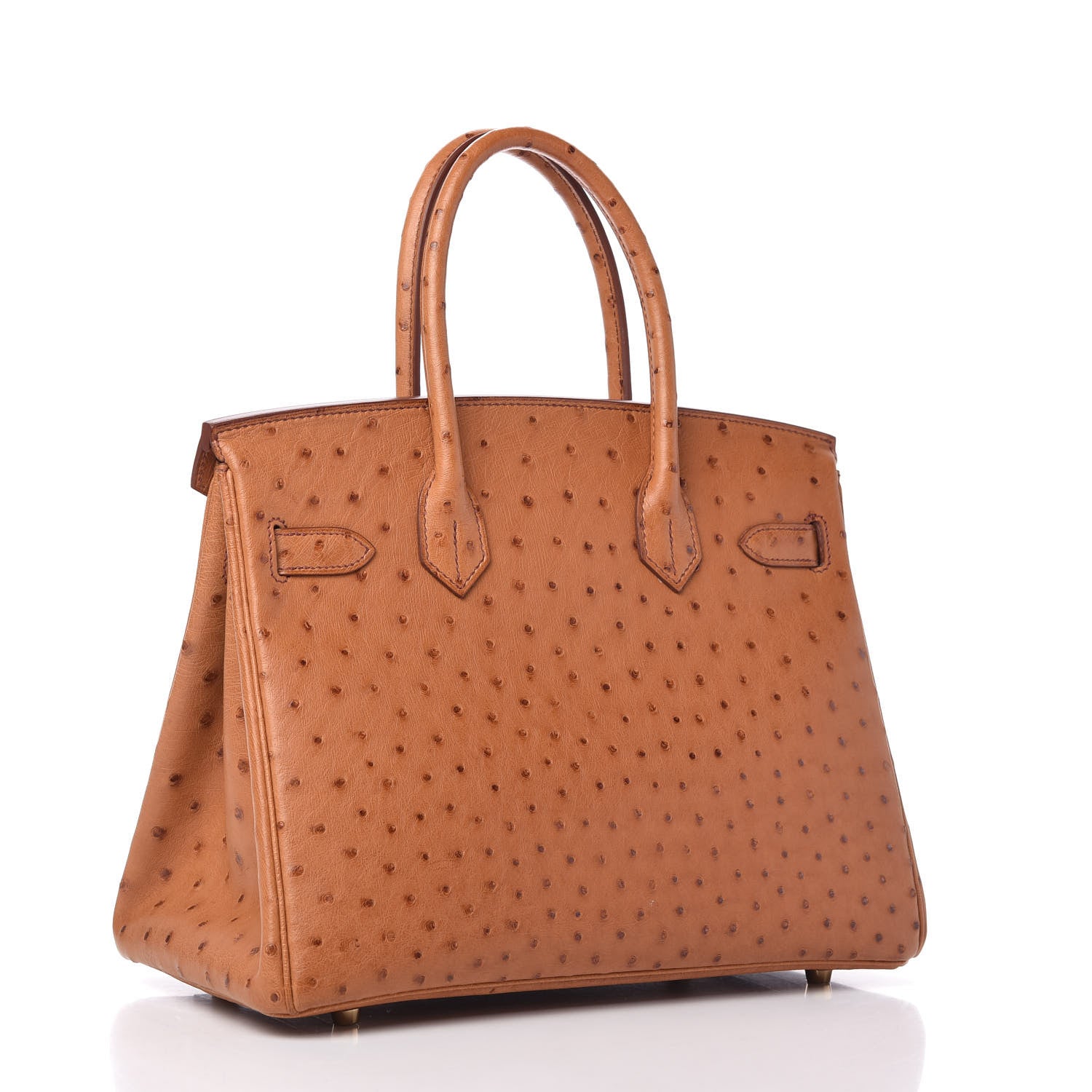 Hermes Ostrich Birkin 30 Cognac 3 of 11