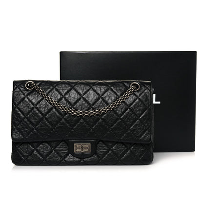 Chanel Aged Calfskin Quilted 2.55 Reissue 226 Flap Black 12 of 12