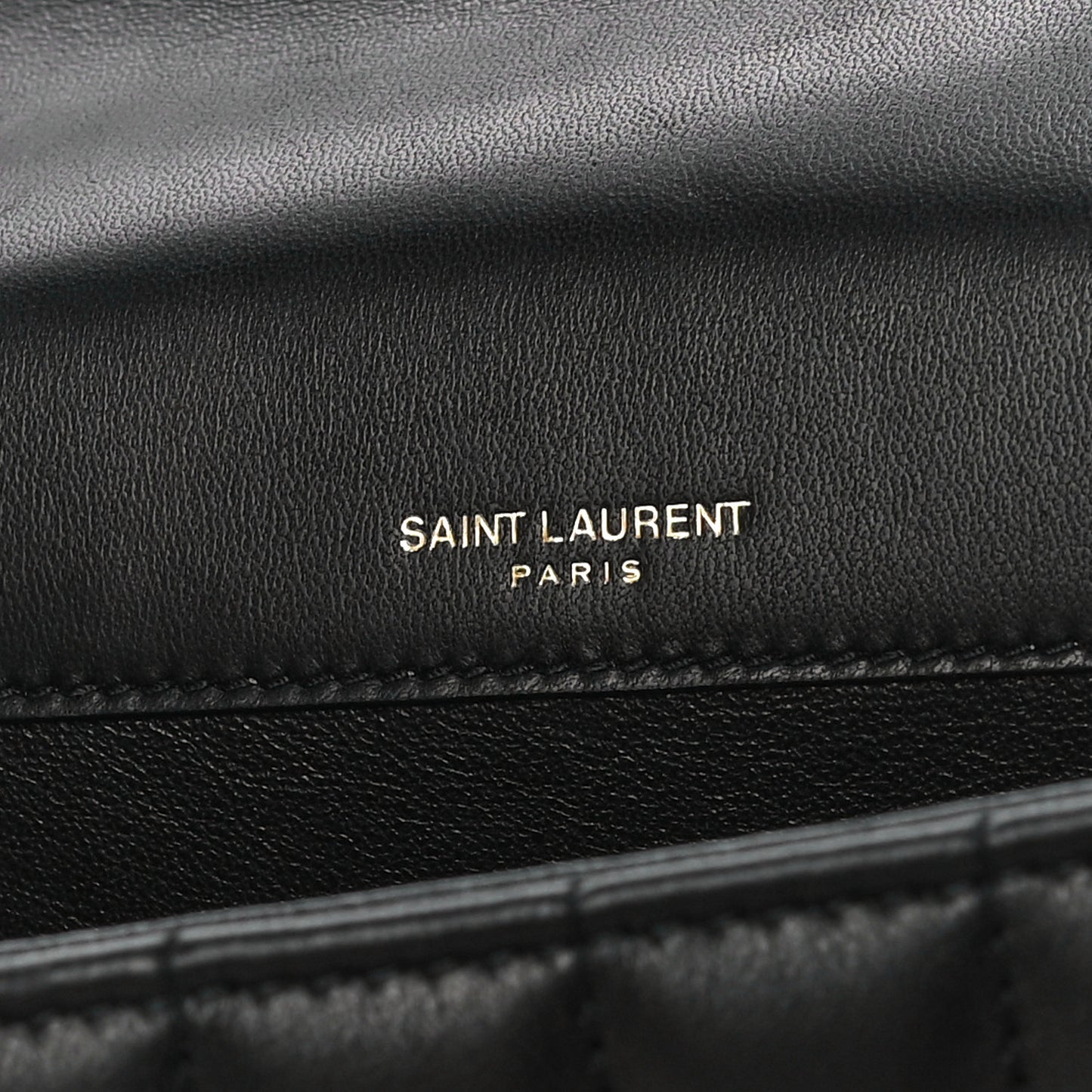 Lambskin Matelasse Monogram Medium Vicky Chain Bag Black