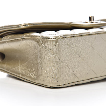 Chanel Metallic Caviar Quilted Medium Double Flap Gold 8 of 12