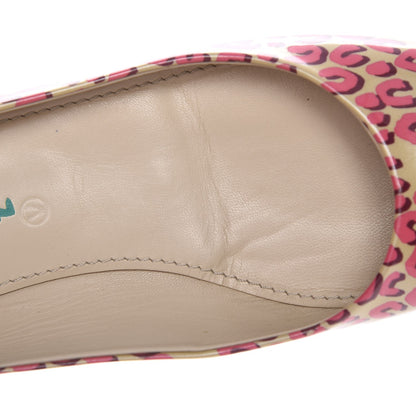 Louis Vuitton Patent Leopard Ballet Flats 40 Blanc Corail 14 of 15