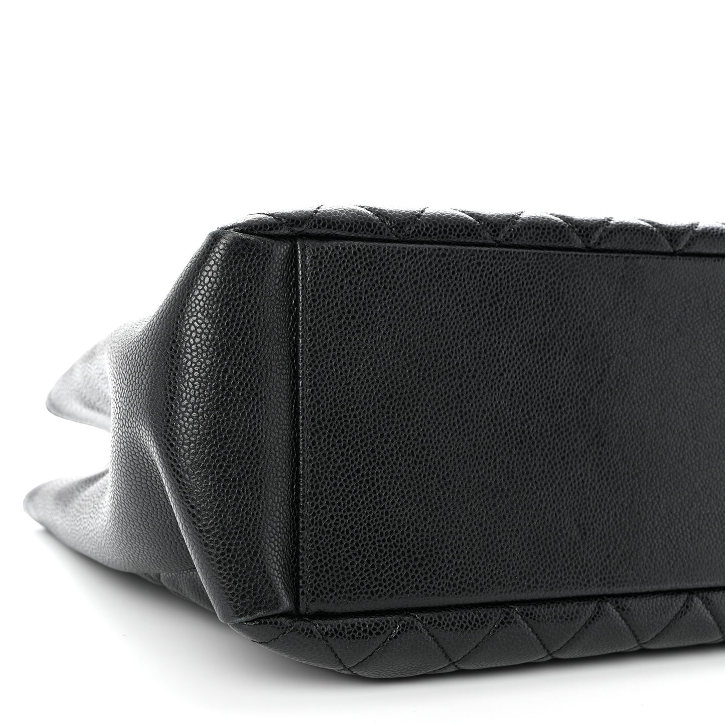 Caviar Quilted Grand Shopping Tote GST Black