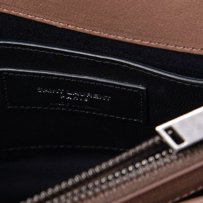 Saint Laurent Sheepskin Matelasse Chevron Monogram Medium College Bag Fard 10 of 15