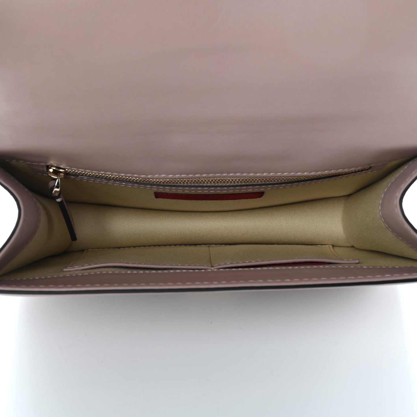 Vitello Medium Glam Lock Rockstud Flap Poudre