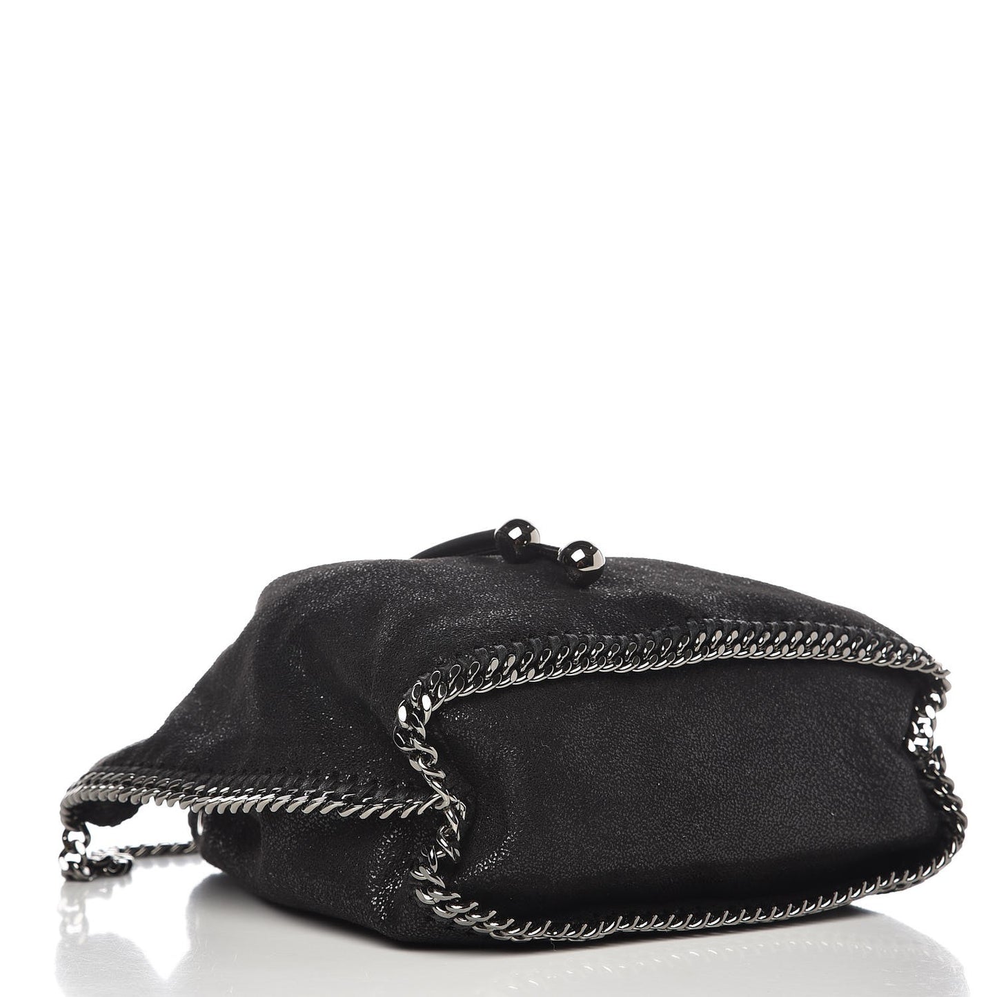 Shaggy Deer Small Falabella Bucket Bag Black