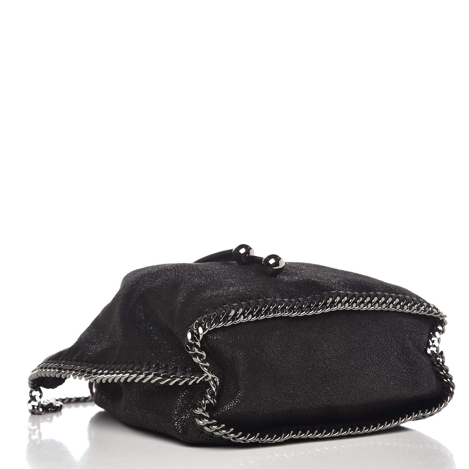 Stella McCartney Shaggy Deer Small Falabella Bucket Bag Black 4 of 8