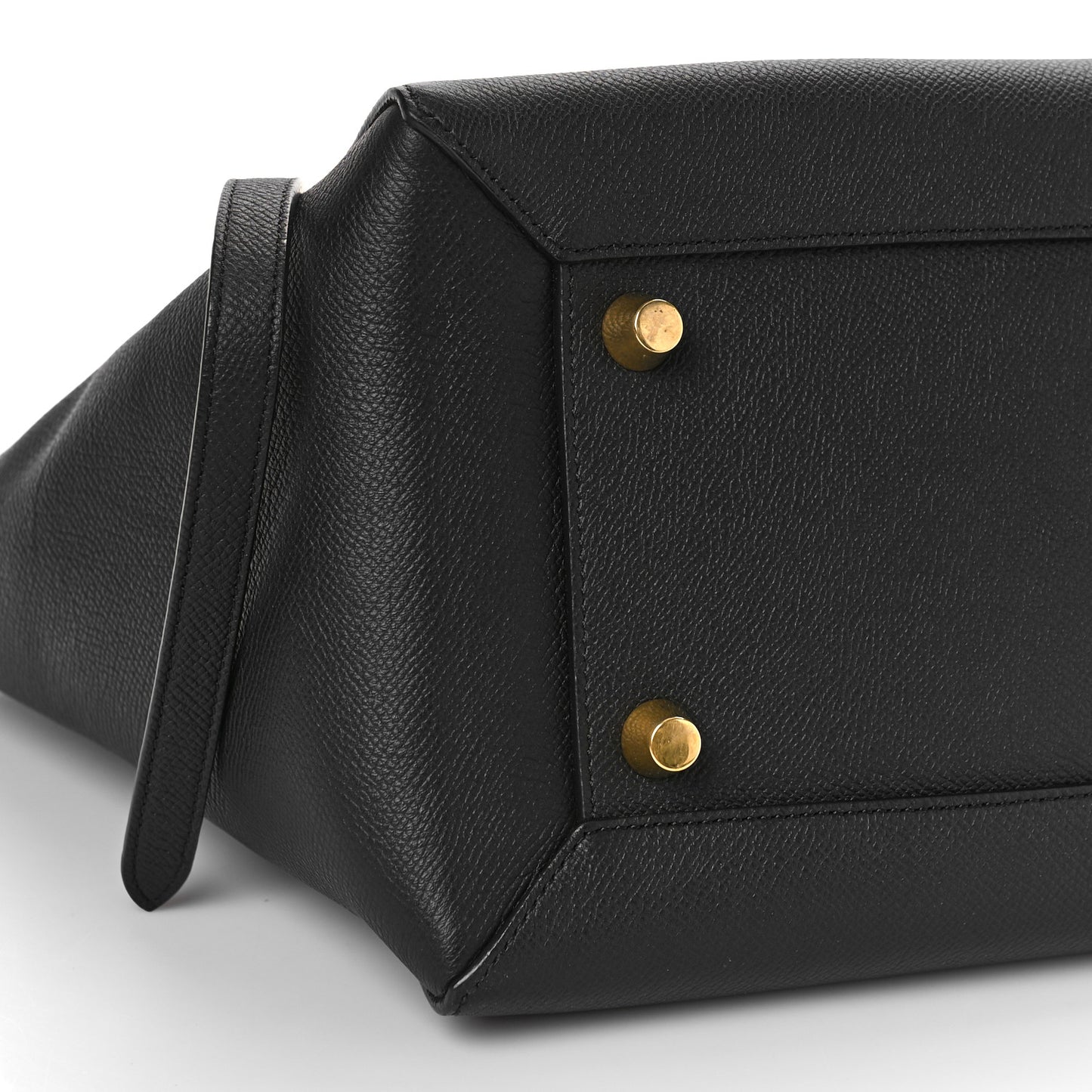 Grained Calfskin Mini Belt Bag Black