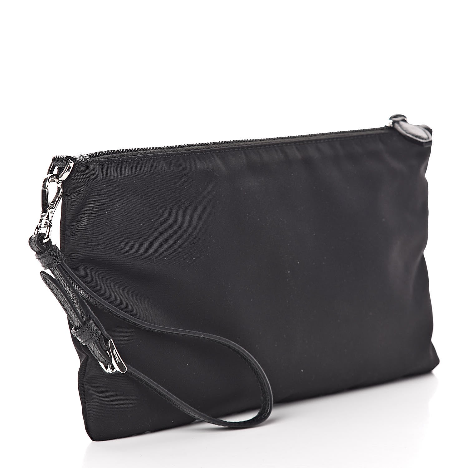 Prada Tessuto Nylon Vela Wristlet Black 3 of 9