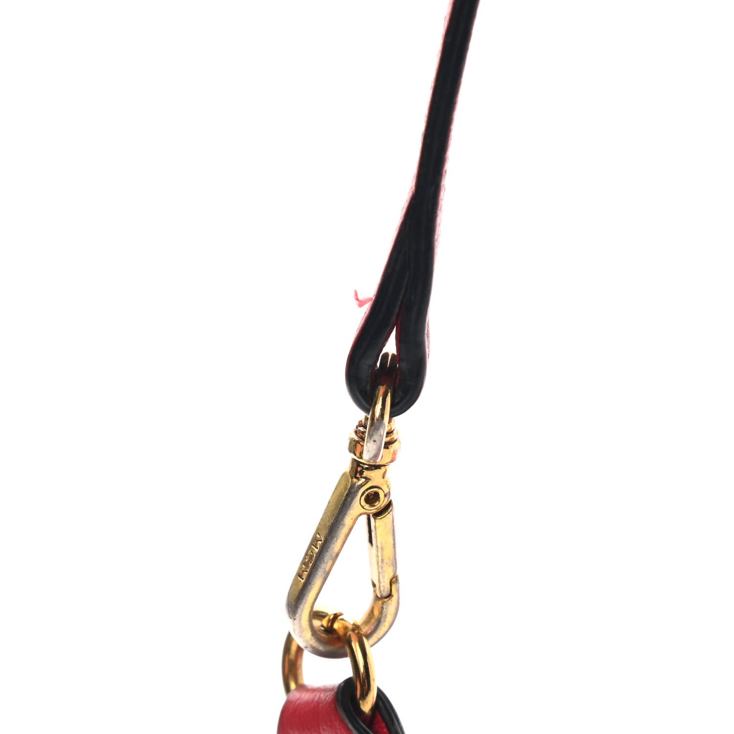 MCM Visetos Liz Shopper Tote Pouch Ruby Red 11 of 14