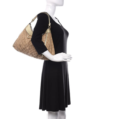 Gucci Monogram Large D Gold Hobo Gold 2 of 15