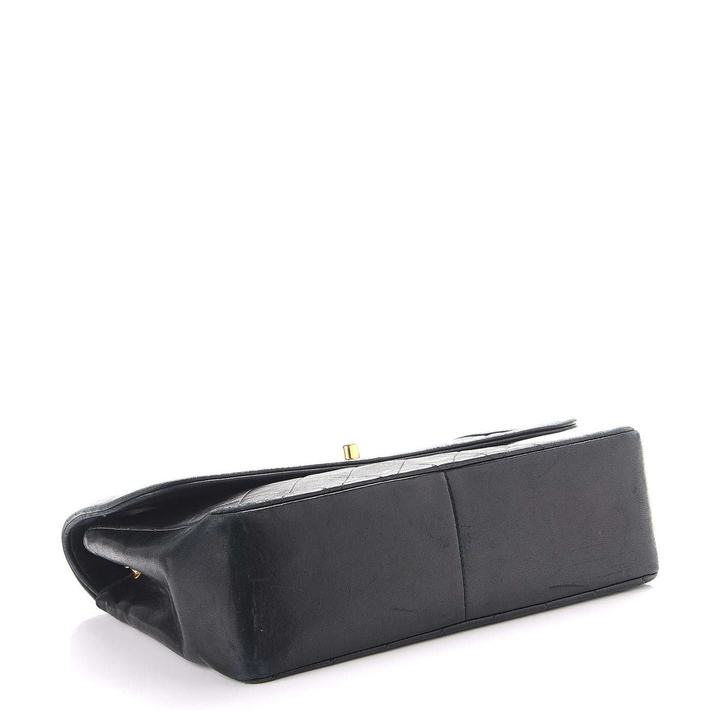 Lambskin Quilted Medium Single Flap Black