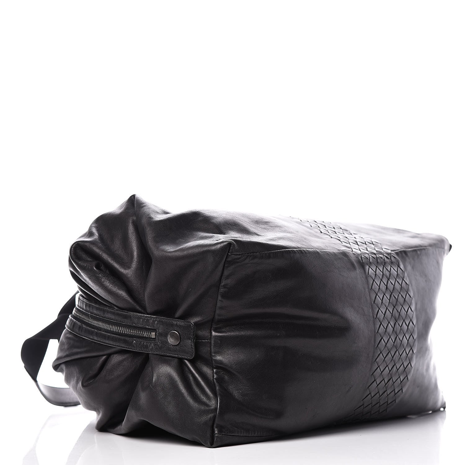 Bottega Veneta Light Calf Intrecciato Duffle Black 4 of 16