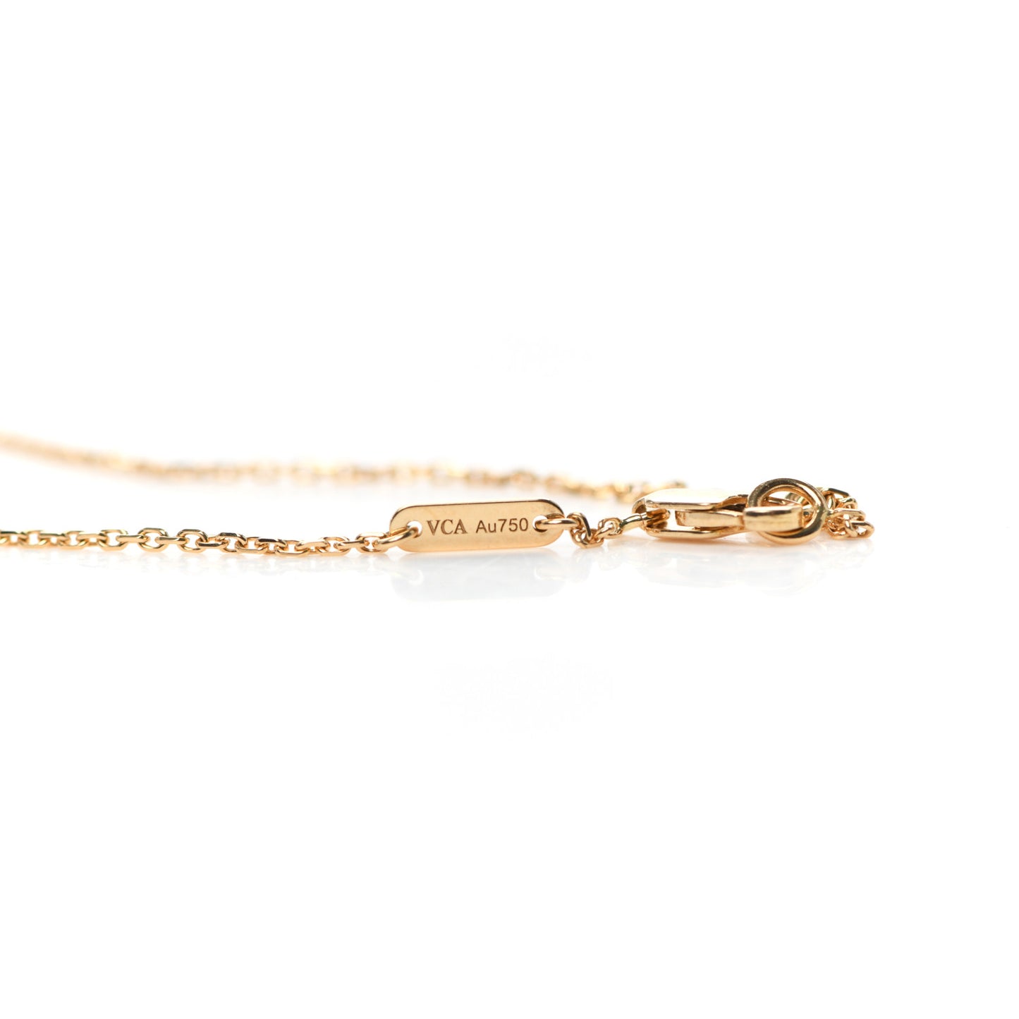 18K Yellow Gold Mother of Pearl Sweet Alhambra Butterfly Bracelet