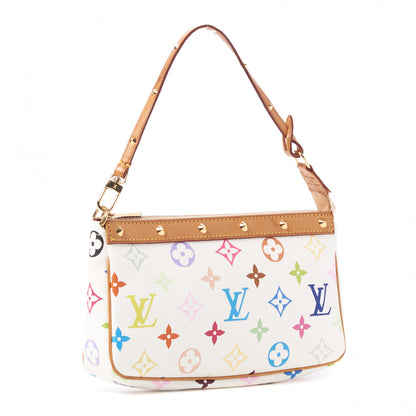 Louis Vuitton Monogram Multicolor Pochette Accessories White 3 of 8