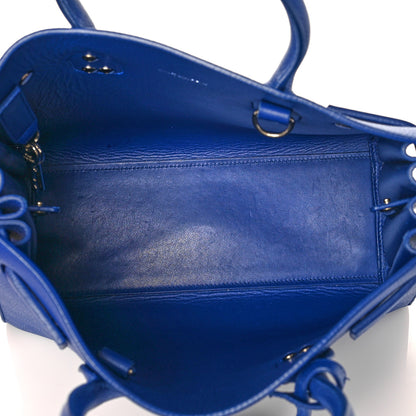 Saint Laurent Grained Calfskin Baby Sac De Jour Cobalt Blue 6 of 11