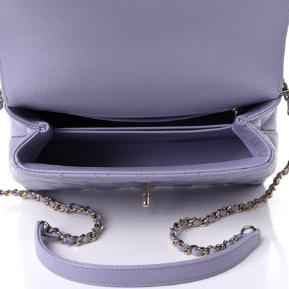 Chanel Caviar Quilted Mini Coco Handle Flap Light Purple 5 of 11
