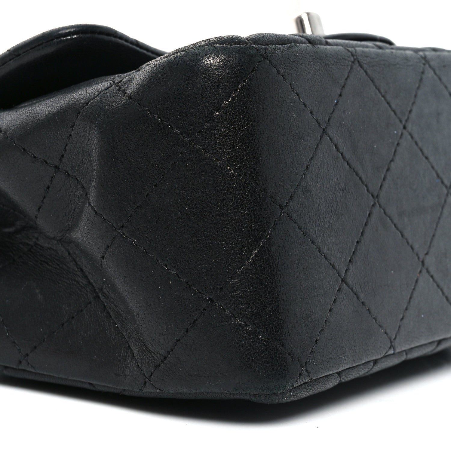 Chanel Lambskin Quilted Mini Square Flap Black 9 of 10