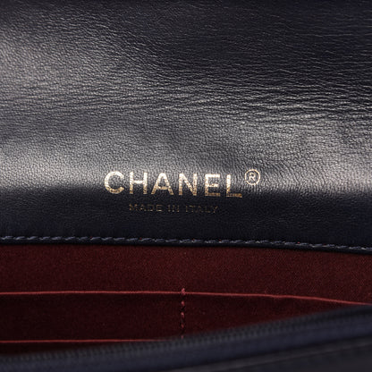 Chanel Lambskin Quilted Golden Class Wallet on Chain WOC Navy 8 of 11