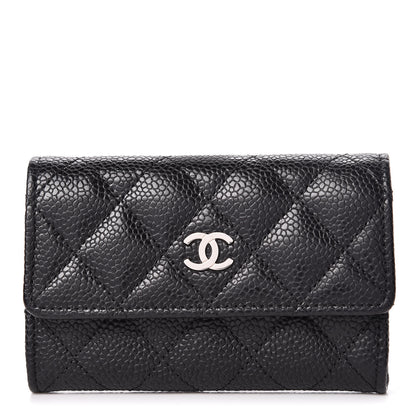 Chanel Caviar Quilted Flap Card Holder Black 1 of 9