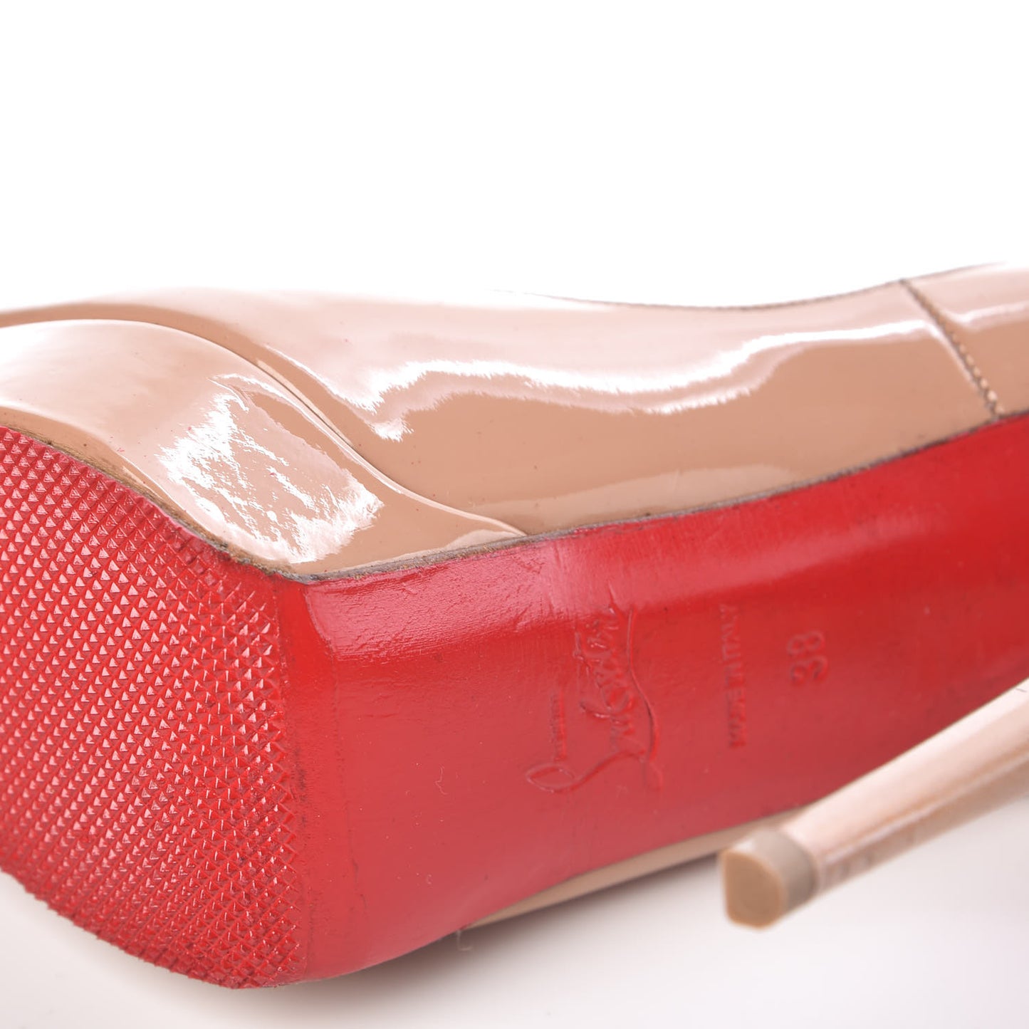 Patent Lady Peep 150 Pumps 38 Nude