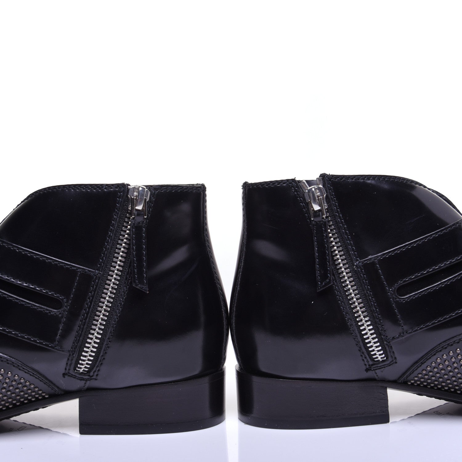 Givenchy Calfskin Studded Punk Ankle Boots 36 Black 11 of 13