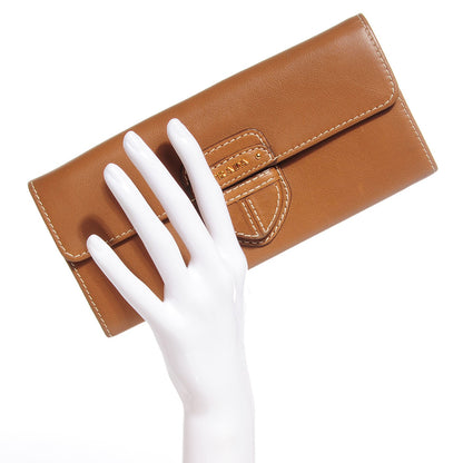 Prada City Calf Long Wallet Caramel 2 of 9