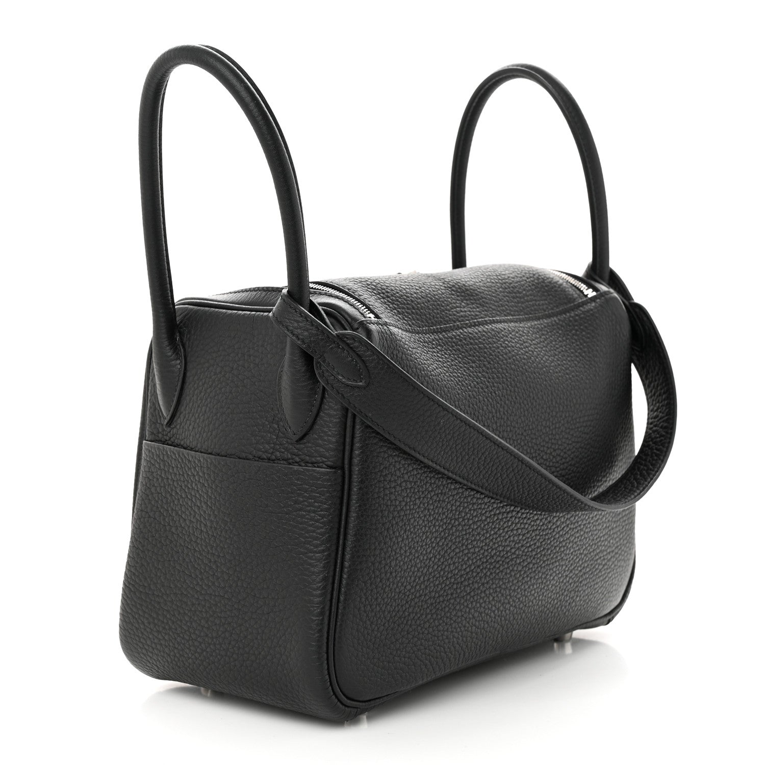 Hermes Taurillon Clemence Lindy 26 Black 3 of 11