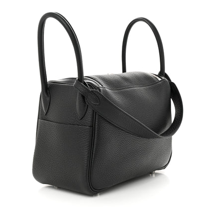Hermes Taurillon Clemence Lindy 26 Black 3 of 11