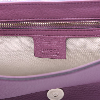 Gucci Pebbled Calfskin Medium Soho Flap Crossbody Peonia Flower 8 of 10