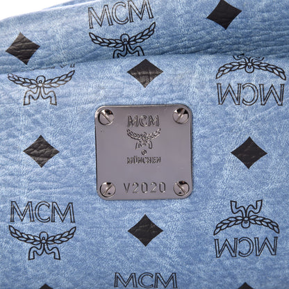 MCM Visetos Medium Stark Backpack Light Blue 5 of 15