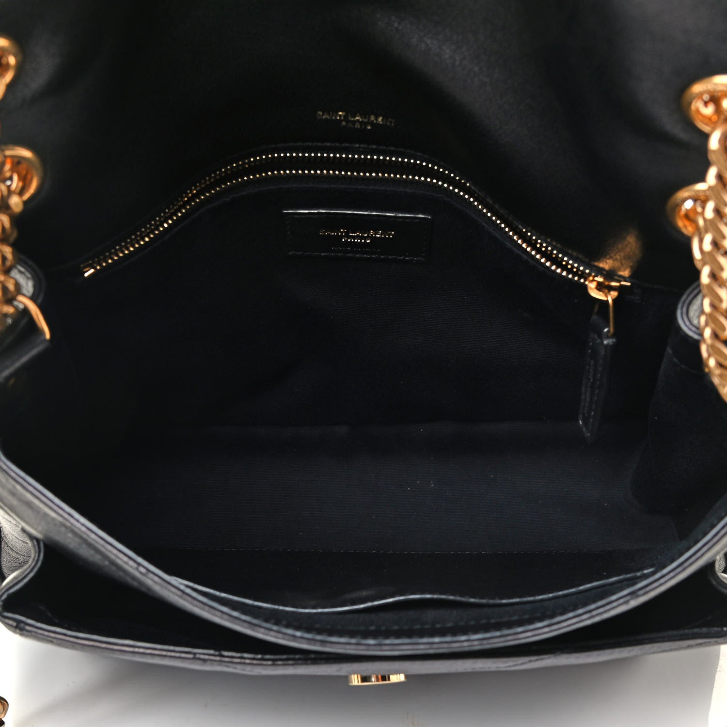 Saint Laurent Lambskin Matelasse Monogram Medium Niki Chain Satchel Black 8 of 8