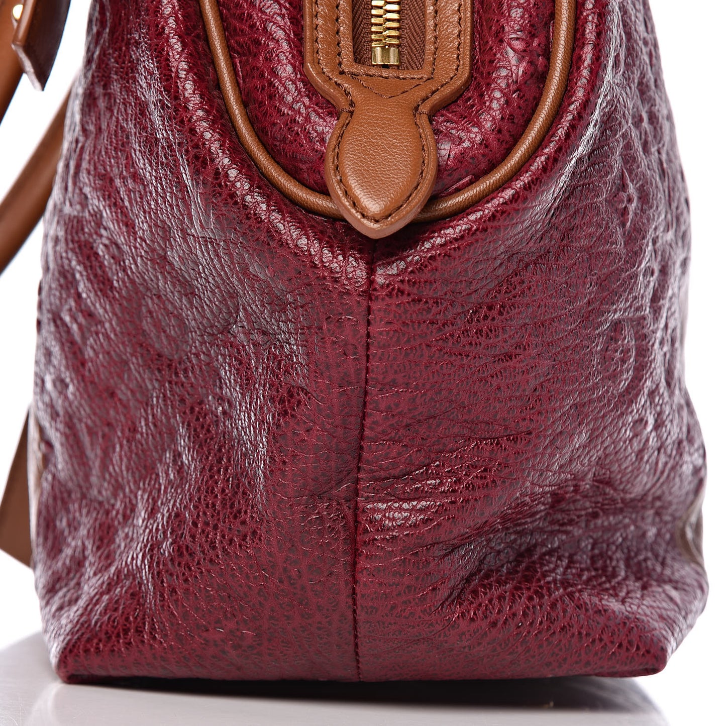 Monogram Stripes Medium Bag Bordeaux