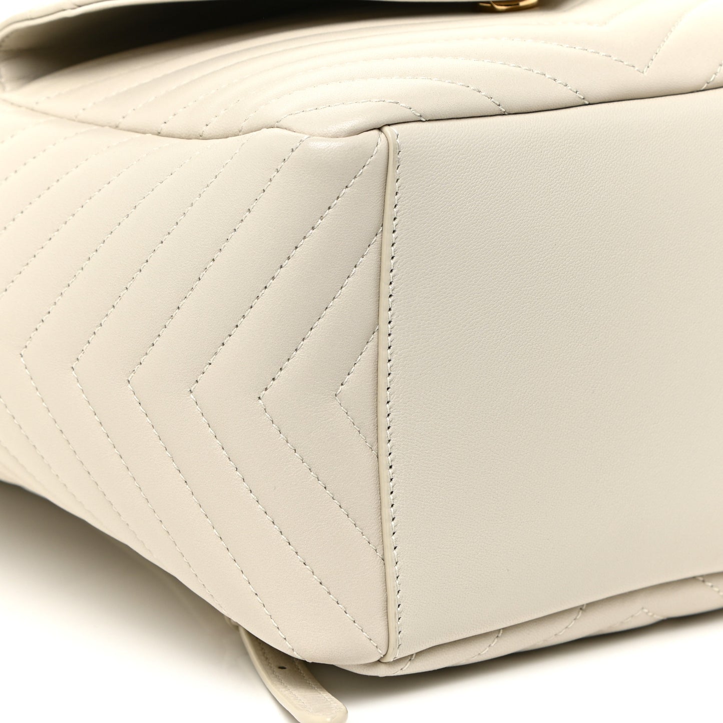 Lambskin Matelasse Monogram Joe Backpack Cream